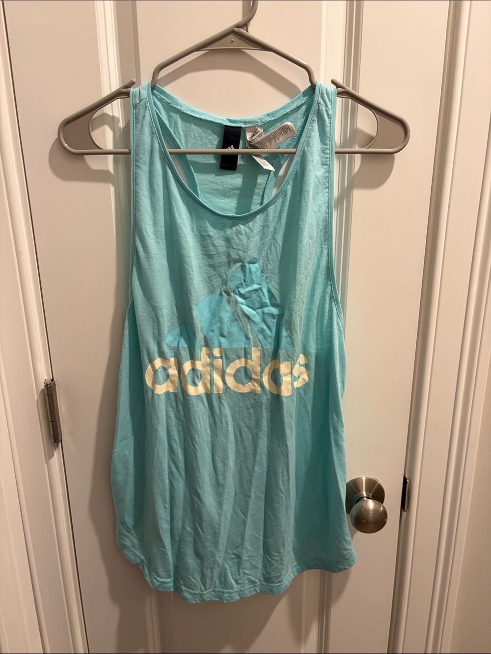 adidas Light Aqua Logo Tank